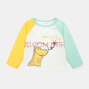 MarColor 马卡乐 儿童手绘恐龙长袖T恤 29元（需用券）