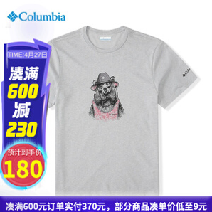 Columbia 哥伦比亚 AE2962 男款圆领短袖T恤