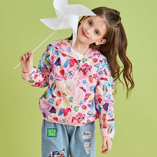 mylittlepony小马宝莉女童轻薄外套皮肤衣