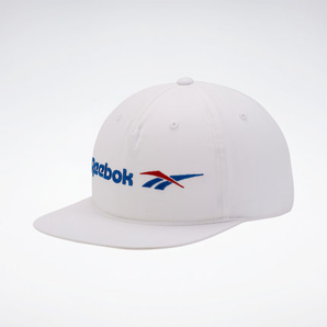 经典系列！Reebok 锐步 CL Vector Flat Peak Cap GG6710 男女款平檐帽