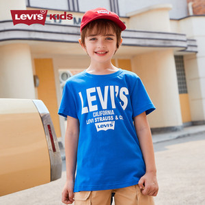 2021年夏季新款！Levi's 李维斯 男女童LOGO休闲时尚短袖T恤