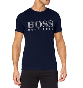 XS码！Hugo Boss 雨果·博斯 UPF50+防晒 男士棉质圆领短袖T恤50407774  直邮含税到手￥209.16