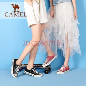 CAMEL 骆驼 A93571605 女款圆头系带平底帆布鞋 71.5元（需买4件，共286元）