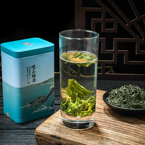 口感香醇！崂山茶 绿茶 2021新茶礼盒装 125g*4罐