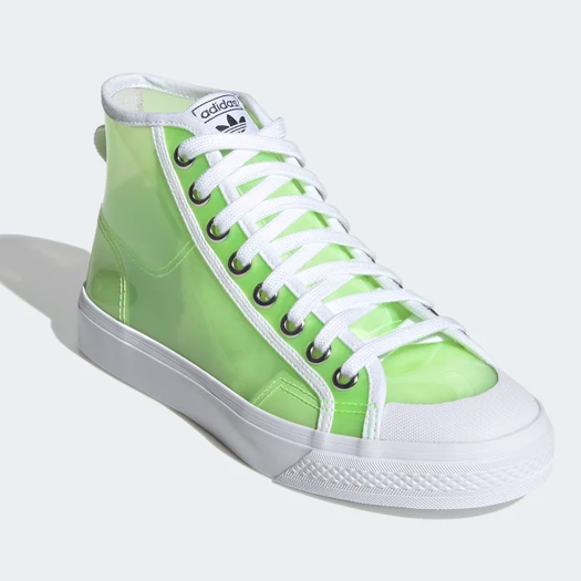 adidas originals nizza 果冻透明女款高帮鞋