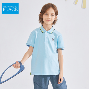 北美童装TOP品牌，The Children's Place 绮童堡 新款男童休闲风短袖POLO衫（90-160码）5色69.9元包邮