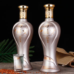 邵店蓝花瓷中国梦浓香型原浆酒粮食酒白酒52度500ml2瓶礼盒装