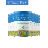 1日0点！BELLAMY'S 贝拉米 婴儿有机奶粉 3段 900g 6罐装