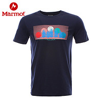 黑卡会员！Marmot 土拨鼠 H54201 男士户外T恤