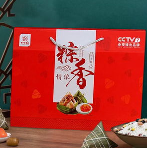 传统美味！稻花香 甜粽子礼盒 4味8粽 共1100g