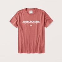 Abercrombie & Fitch 308817 Logo款圆领短袖