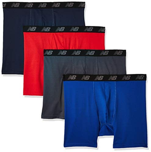prime会员！New Balance 男士运动平角内裤 4条装  含税直邮到手￥93.43
