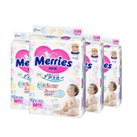 Merries 妙而舒 婴儿纸尿裤 M64片 4包