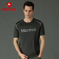 吸湿排汗！Marmot 土拨鼠 N54301 男士短袖速干T恤