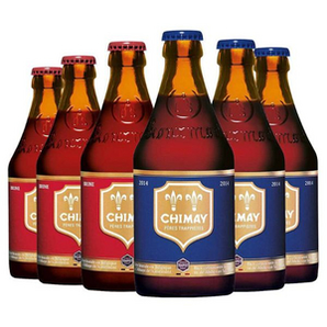 Chimay 智美 红帽+蓝帽精酿啤酒组合 330ml*6瓶