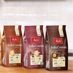 prime会员！Melitta 美乐家 Bella Crema 拉克玛中度烘焙 100%阿拉比卡咖啡豆1100g  直邮含税到手￥84