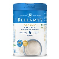 BELLAMY'S 贝拉米 二价铁高铁米糊 原味 225g