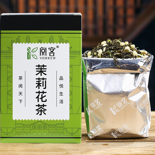 无添加阅客新茶茉莉花茶盒装125g
