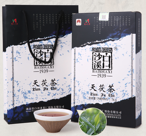 中国顶级黑茶品牌 白沙溪 天茯茶 安化黑茶 1000g