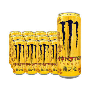Coca-Cola 可口可乐 Monster 魔爪 龙之金能量风味饮料 维生素功能饮料 310ml*12罐