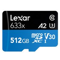 19日0点：Lexar 雷克沙 633X TF存储卡 512GB 399元