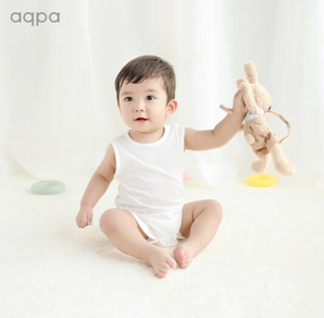 aqpa 婴儿连体衣纯棉婴幼儿包屁衣 
