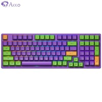 Akko 艾酷 3098B 初号机配色 三模热插拔机械键盘  98键  CS魅力紫轴
