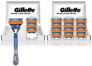 Gillette 吉列 Fusion 5+1 手册 剃须刀 剃须刀 男士 单品 主体+替换刀头16个