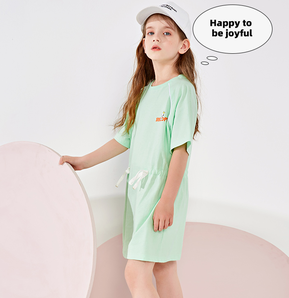  2021新款！Snoopy 史努比女童收腰T恤连衣裙（100~120码）3色