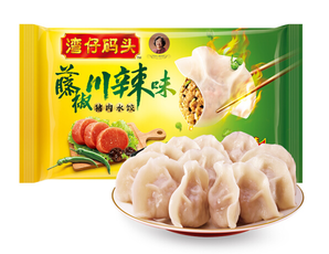 plus会员湾仔码头藤椒川辣猪肉水饺720g