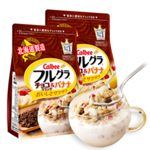 日本热销款 卡乐比 巧克力曲奇味水果麦片 700g*2袋