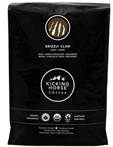 prime会员！Kicking Horse Grizzly Claw 深度烘培有机咖啡豆 1kg  到手￥142.76