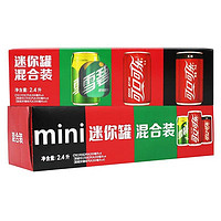 Coca-Cola 可口可乐 零度 碳酸饮料 可乐+雪碧 迷你罐 200ml*24罐