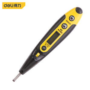 deli 得力 DL8005 带照明感应数显测电笔螺丝刀电工笔