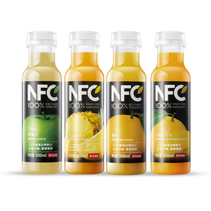 农夫山泉 100%NFC 鲜果冷压榨 纯果汁 300ml*12瓶