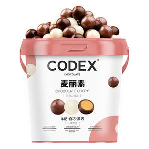 CODEX/库德士 三种口味 纯可可脂麦丽素 520g/桶