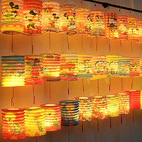LED儿童手提中秋传统国纸灯笼