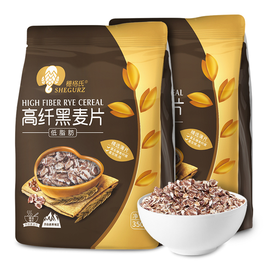 穗格氏高纤黑麦片350g2袋