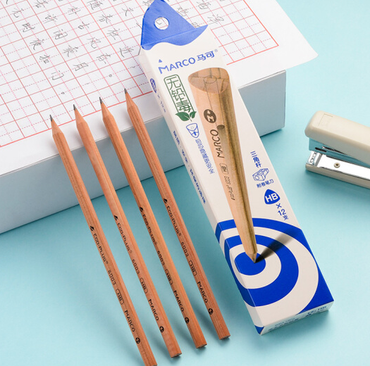 marco马可6003hb学生书写铅笔12支盒装