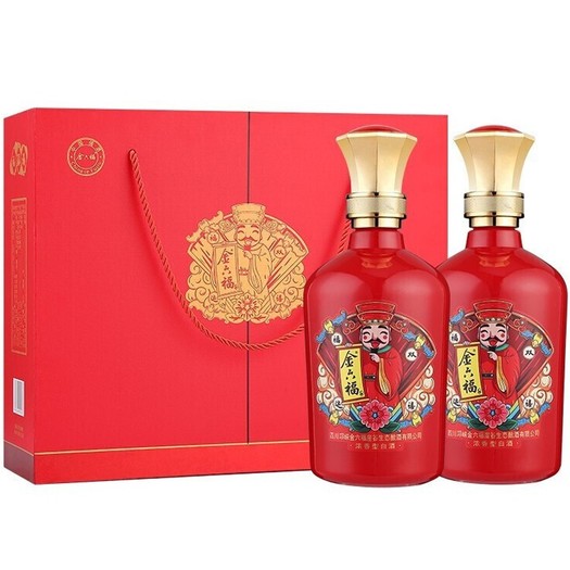 金六福酒福运双禧50度浓香型500ml2瓶