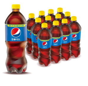 plus会员！pepsi 百事 可乐 Pepsi 汽水 碳酸饮料整箱装 1L*12瓶