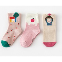 Caramella 焦糖玛奇朵 男女儿童袜子 三双装