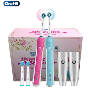 PLUS会员！Oral-B 欧乐-B Pro600 电动牙刷 挚爱礼盒装