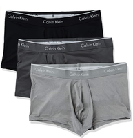L码！prime会员！Calvin Klein 男士纤维弹力低腰裤 3条装凑单  到手约￥146.73