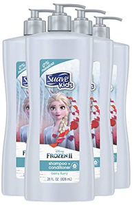 Suave 儿童二合一 Disney 冰雪奇缘洗发水和护发素 828毫升 (4件装)