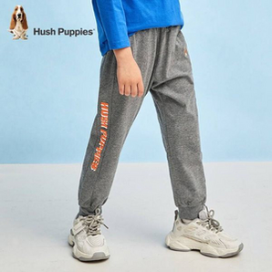 Hush Puppies 暇步士 2021年新款儿童纯棉轻薄运动休闲裤（105~170码）3色