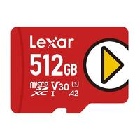 Lexar 雷克沙 LMSPLAY512G-BNNNC MicroSD存储卡 512GB（UHS-III、V30、A2）