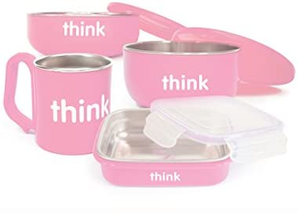 Thinkbaby 婴儿餐具套装 不含BPA 粉色