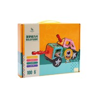 bolotree 菠萝树 儿童益智拼装玩具 磁力片100pcs片 B318