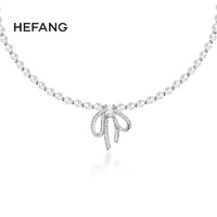 HEFANG Jewelry 何方珠宝 婚礼系列 女士蝴蝶结项链 HFJ107288